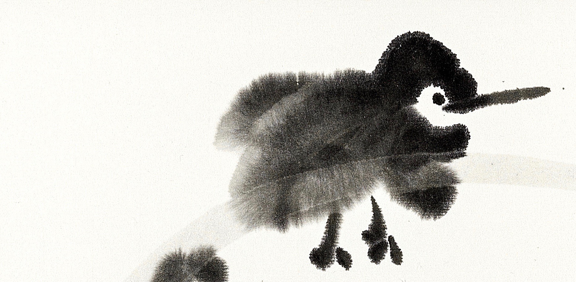 小鳥と虹 | 水墨画 beyond